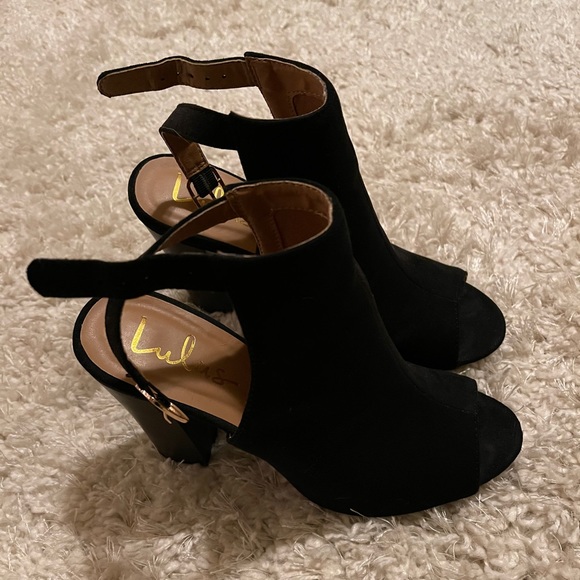 Lulus Black Heels - Picture 2 of 2